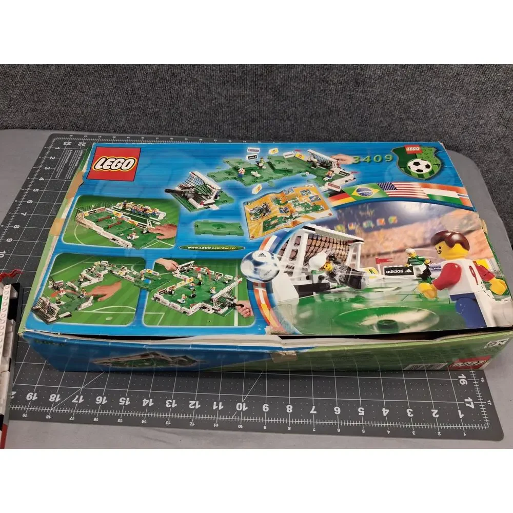 Lego 3409 Championship Challenge Soccer Complete Box Manual All Pieces Parts